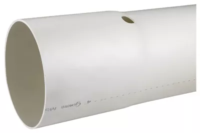 4-inch X 10-foot Perforated Pvc Sewer And Drain Pipe, Model 40041