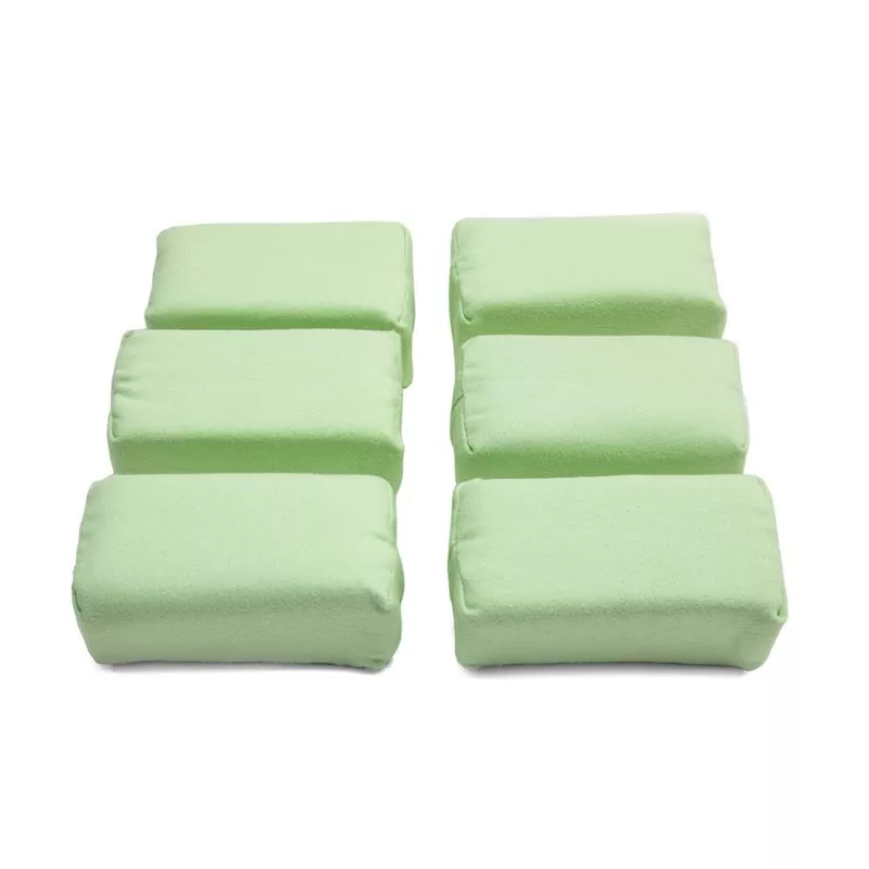 [Appli-Coat] Microfiber Ceramic Coating Applicator Pad (3 in. x 1.5 in. x 1.5 in.) 6 pack Light Green
