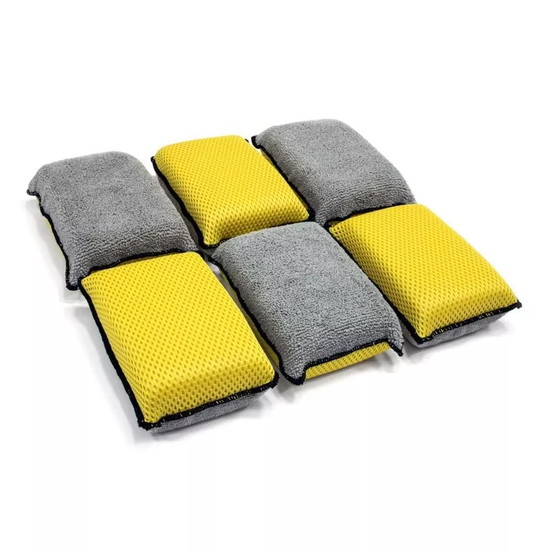 [Block Scrubber] Upholstery and Leather Microfiber Scrubbing Sponge (6 pack)