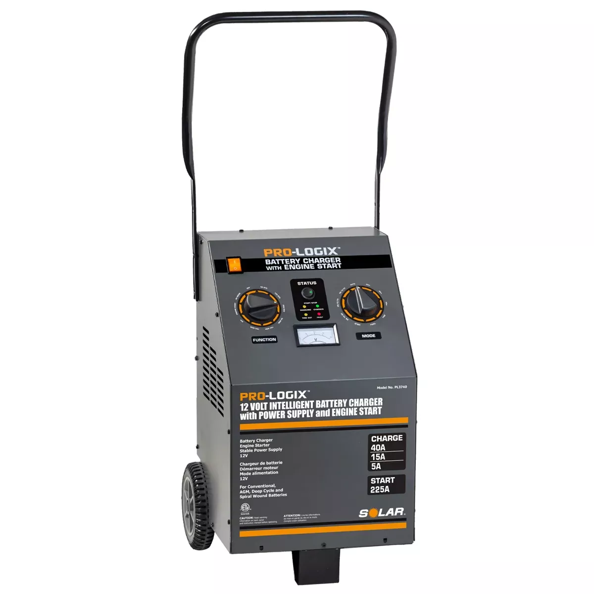 Clore Automotive SOLAR PL3740 40A 12V Wheel Charger with Start
