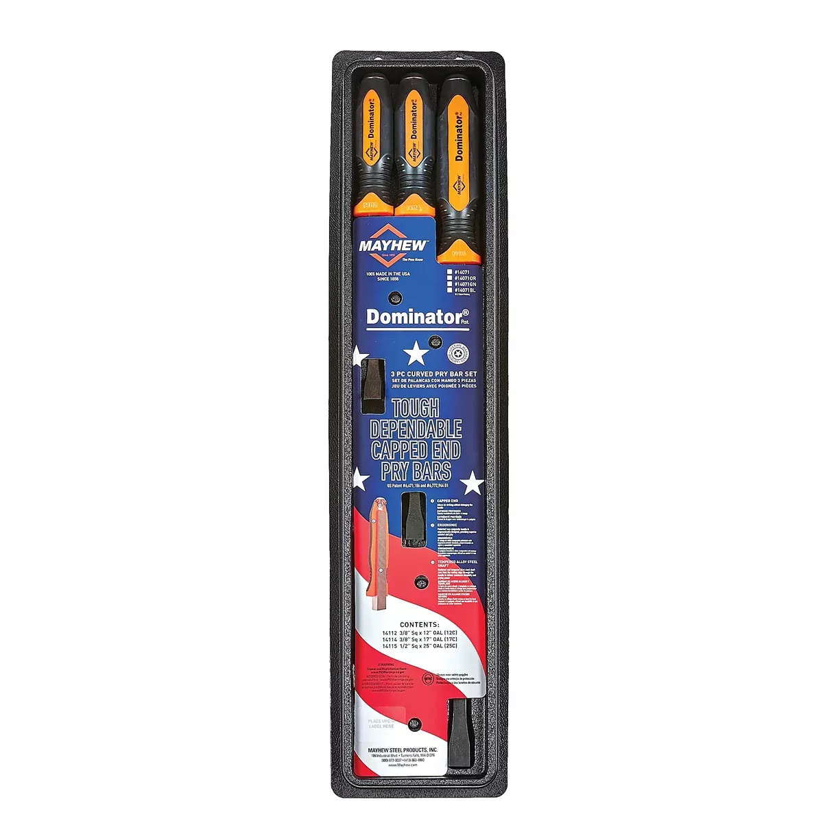 Mayhew 3PC Curved Pry Bar Set Orange [12/17/25]