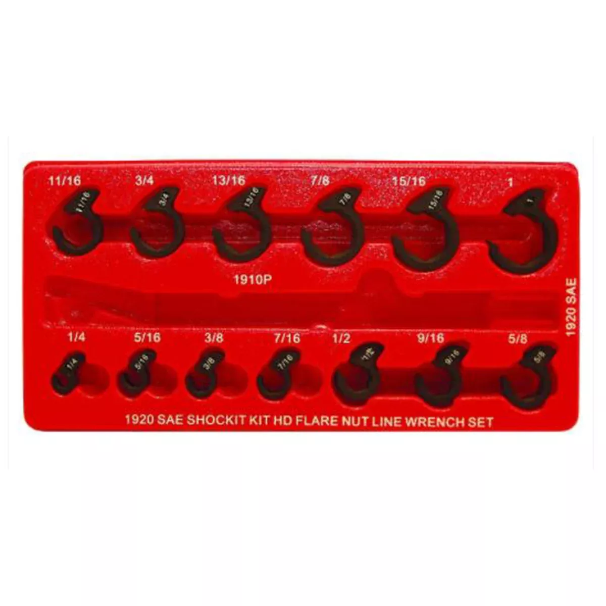 Milton Industries LTI Tool By MIlton 13 Piece SAE SHOCKIT Crows Foot Set - Heavy Duty Automotive/Hydraulic