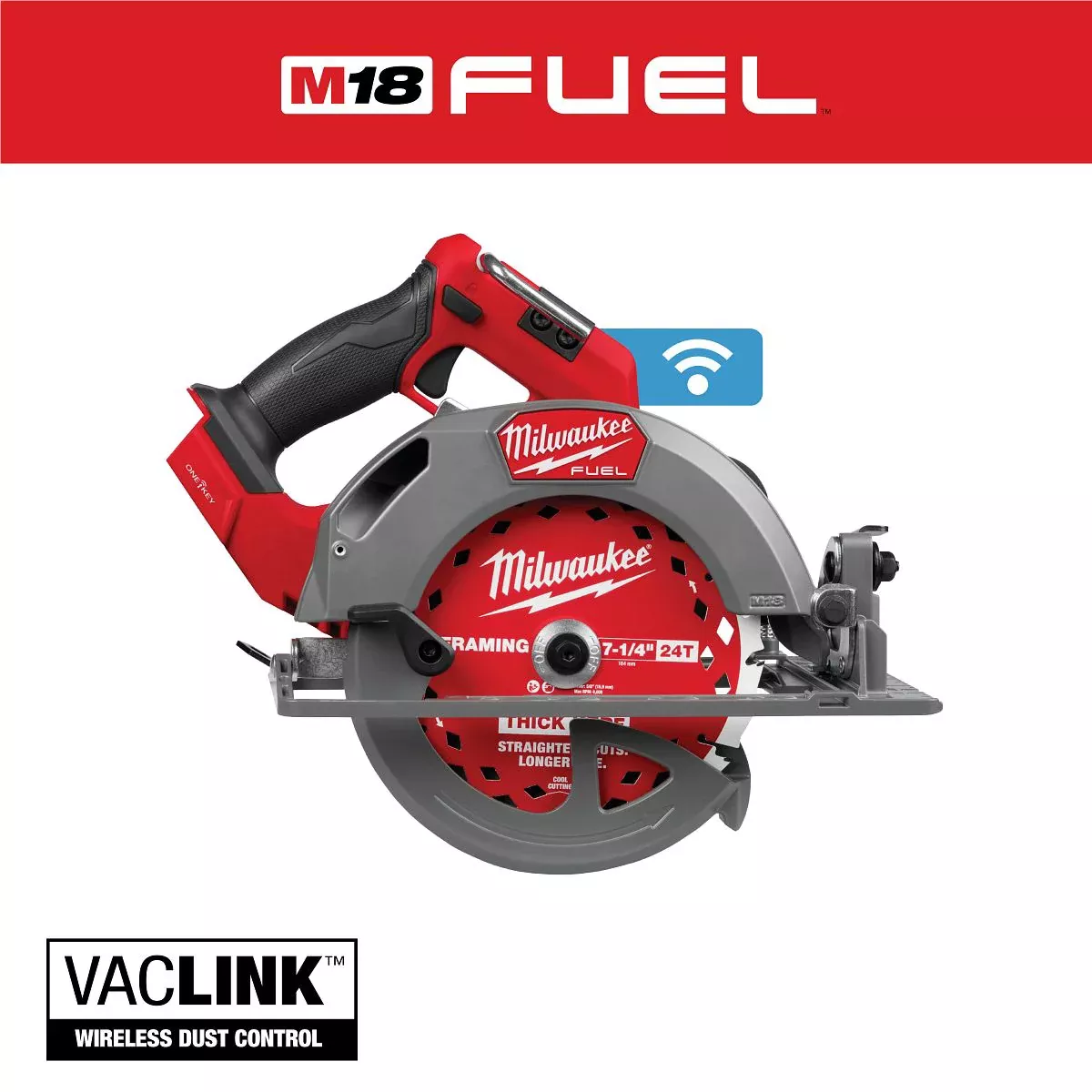 Milwaukee M18 FUEL 7.25 Circular Saw w OK