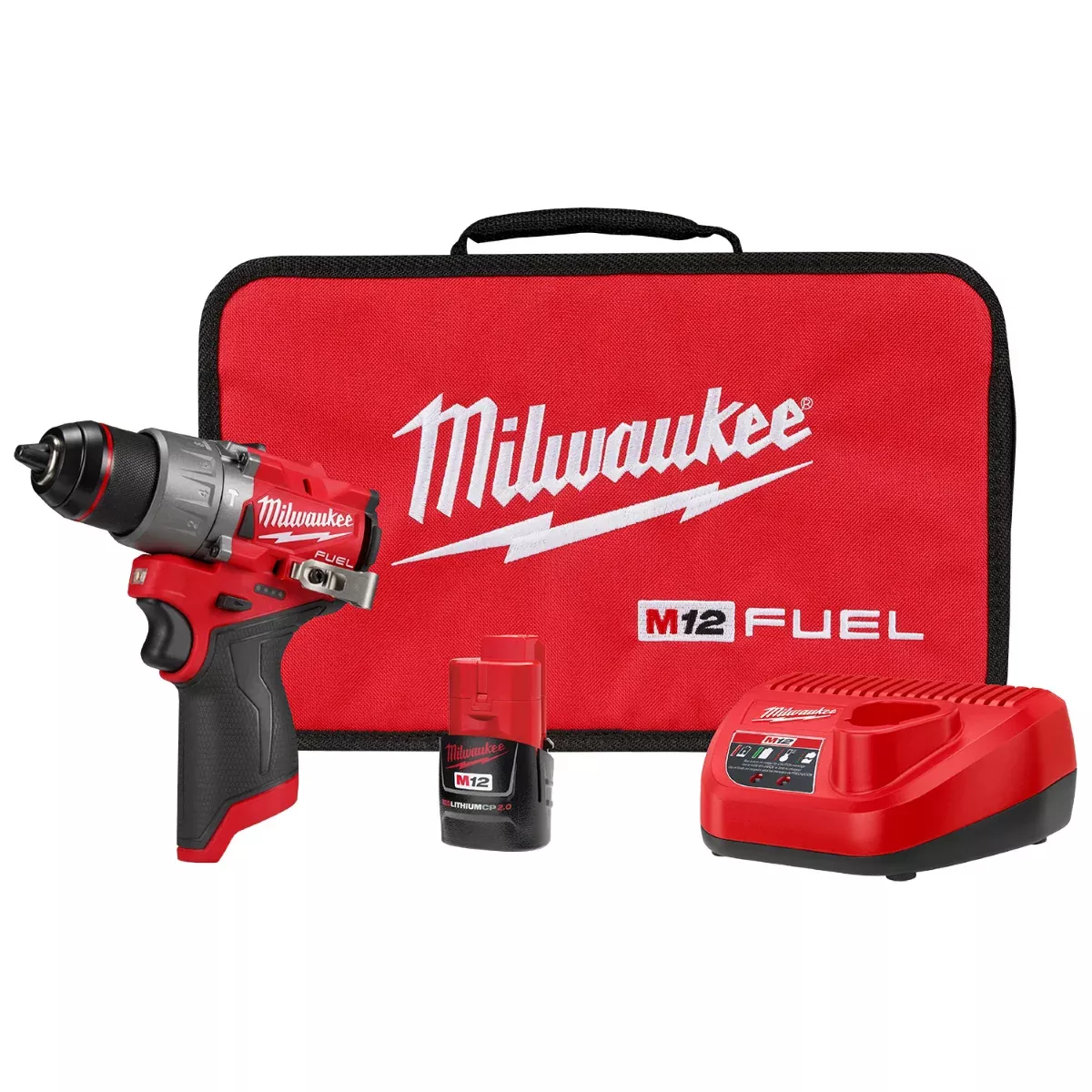 Milwaukee Tool M12 FUEL 1/2" Hammer Drill/Driver Kit