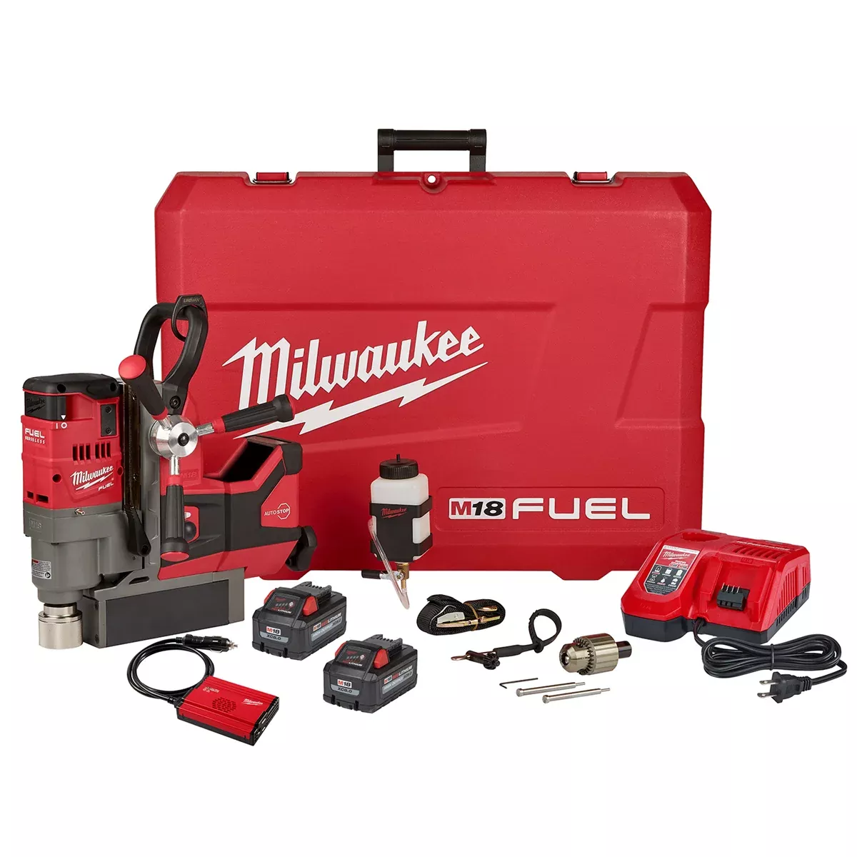 Milwaukee Tool M18 FUEL 1-1/2" Lineman Magnetic Drill High Demand Kit