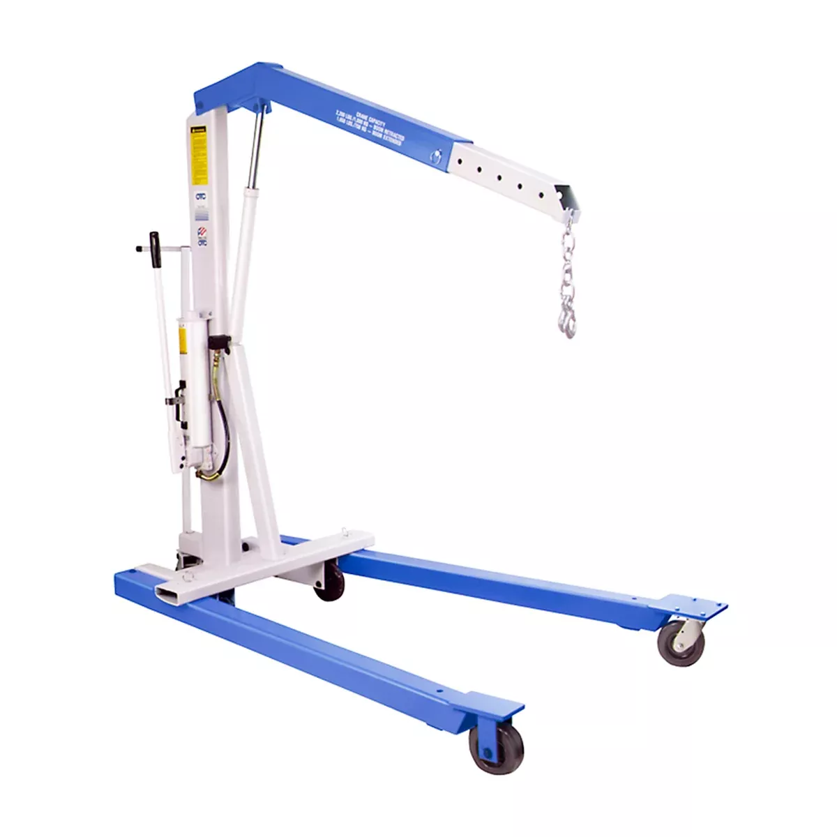 OTC 2,200 lb Capacity Mobile Heavy-Duty Floor Crane