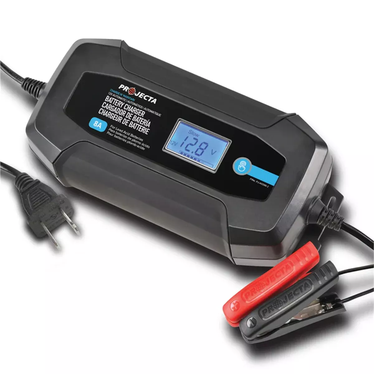 Projecta 12V 8.0A Fully Automatic Charge N Maintain 8 Stage Smart Charger