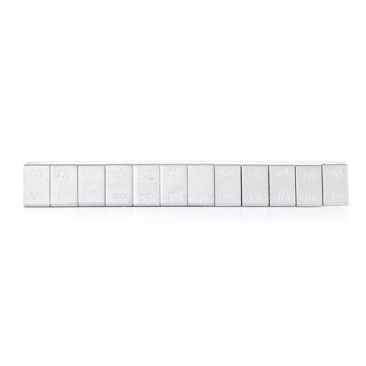 Tire Mechanic's Resource .25oz Matte Silver Steel Adhesive Tape Wheel Weights with Easy Peel Tape. 144oz/Box, 576pcs