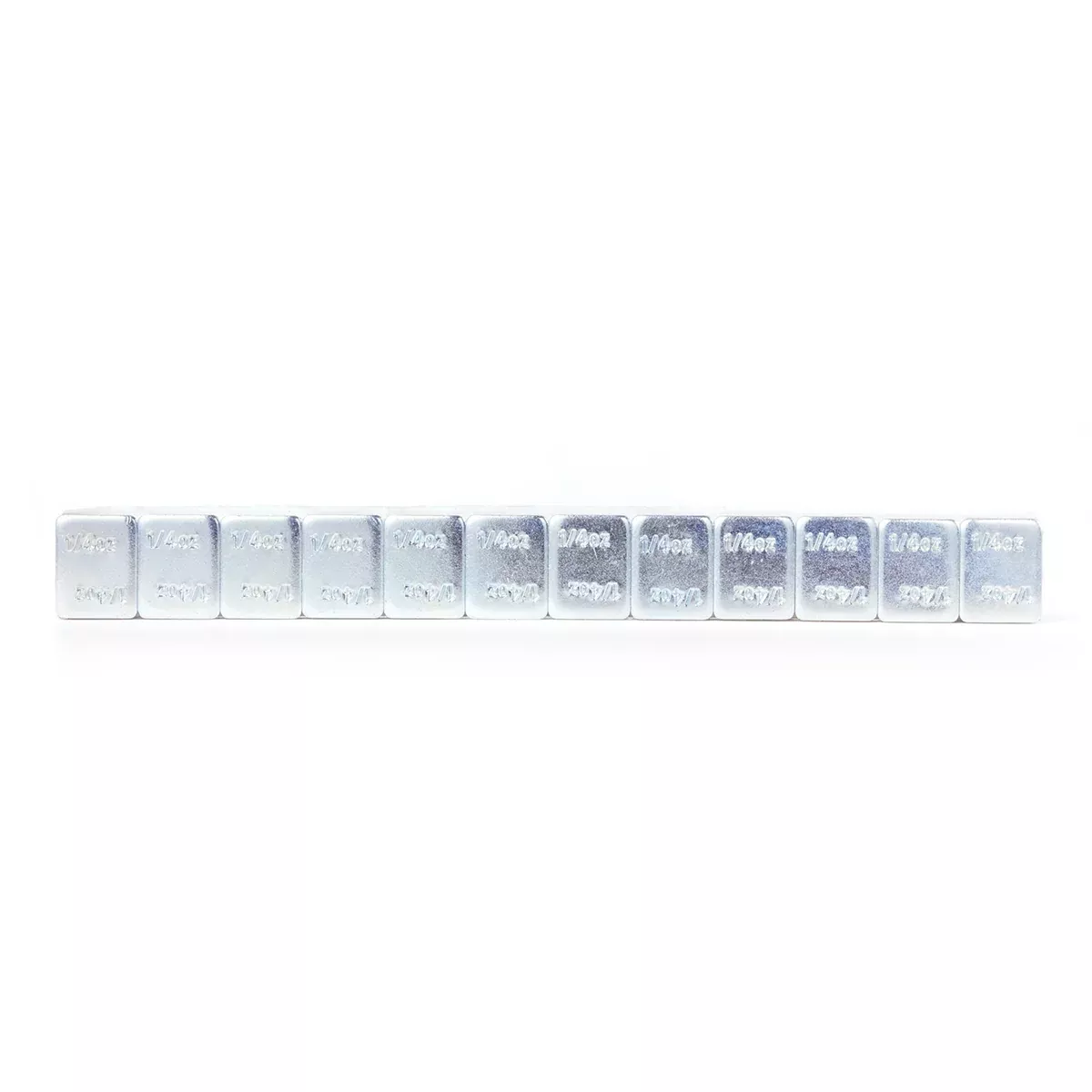 Tire Mechanic's Resource .25oz Silver Steel Adhesive Tape Wheel Weights with Easy Peel Tape. 144oz/Box, 576pcs